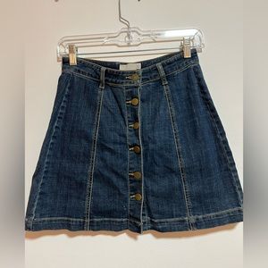 Nordstrom BP button up jean skirt